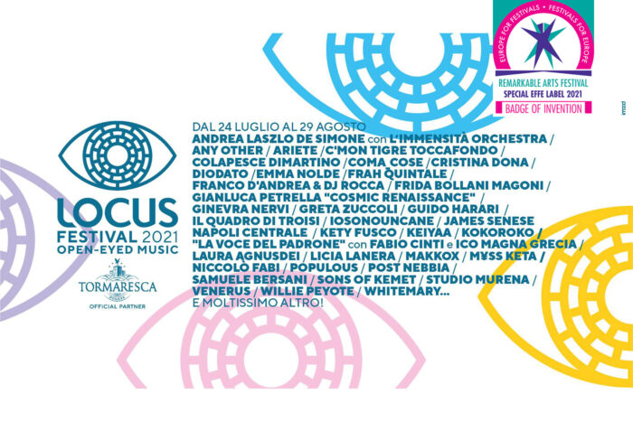 Locus Festival badge invention logo