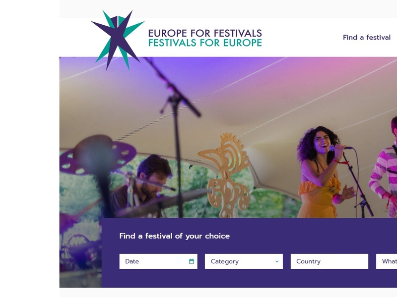 Festival Finder Homepage