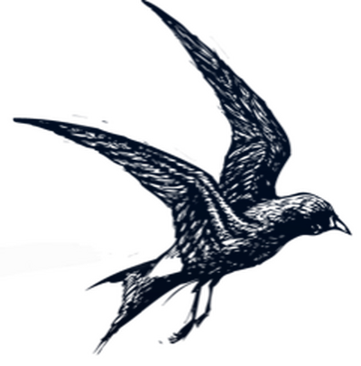 Feel Logo Vogel Schwarz